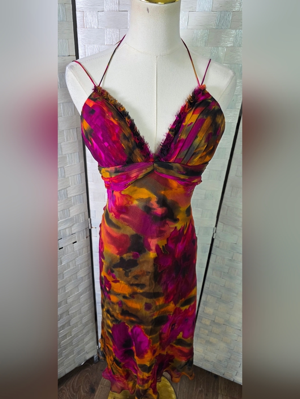 Vntg. CACHE Midi Sundress - Picture 11 of 11